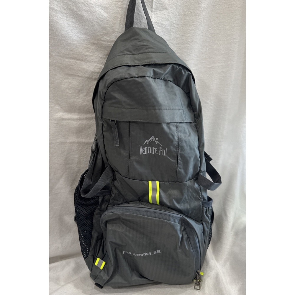Venture Pal Field Operation 35L Packable Backpack Black Hiking Lightweight EUC